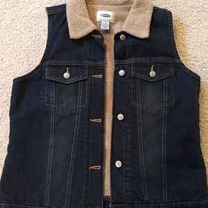 Super Cute lined denim vest from Old Navy!